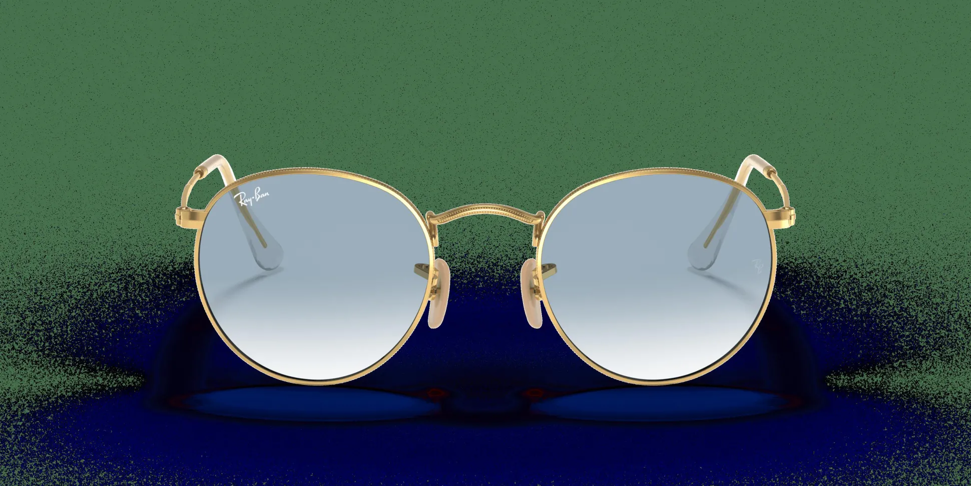 RAY-BAN Round Flat Lenses RB3447N 001/3F