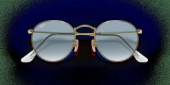 RAY-BAN Round Flat Lenses RB3447N 001/3F