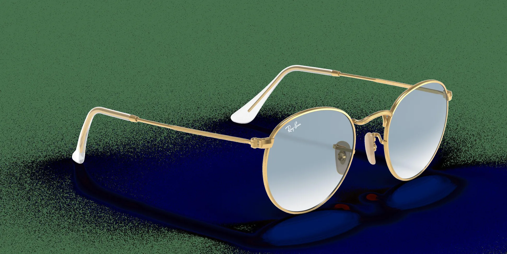 RAY-BAN Round Flat Lenses RB3447N 001/3F